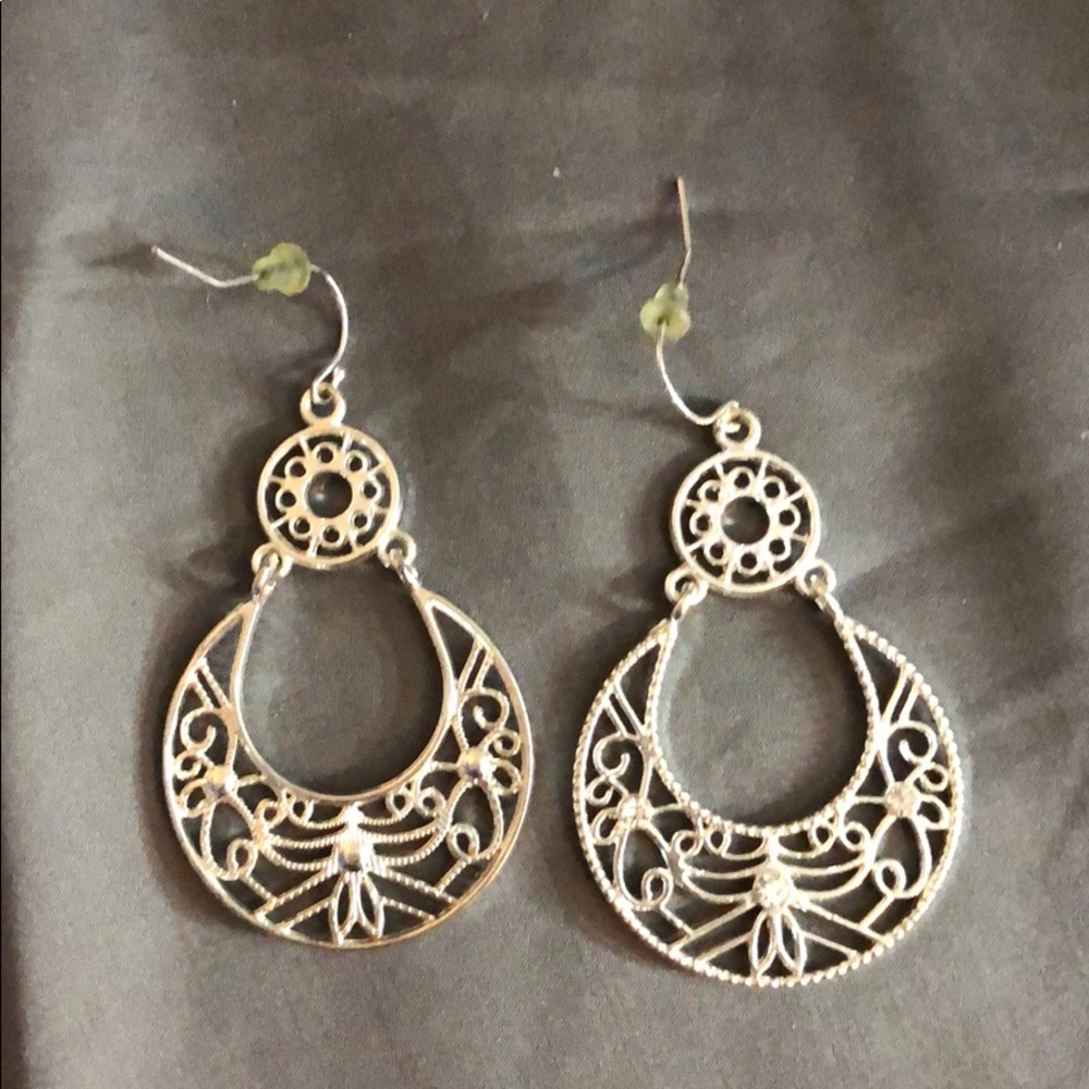 Silver earrings